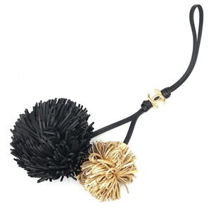 Chanel Accessory Bag Charm AP5047 Black Gold Leather Metal T26X 2026 Model Ha...